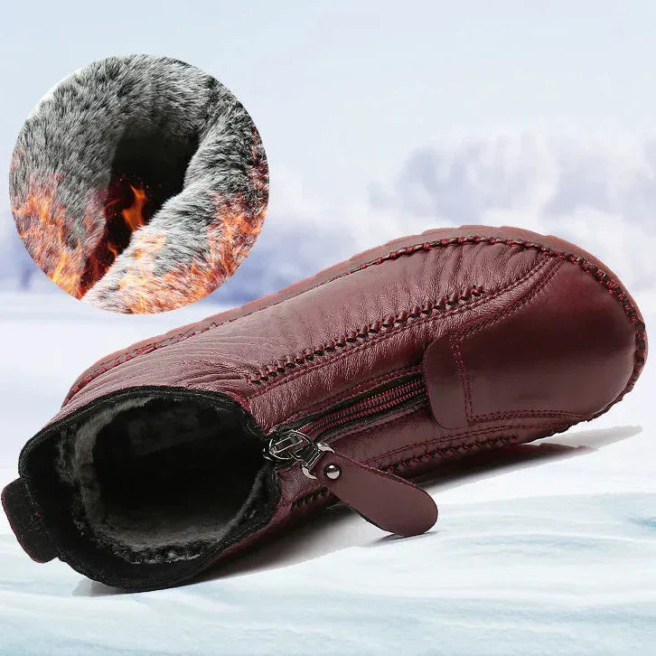 מגפיים נגד החלקה מעור סינתטי: אלגנטיות וביטחון ביום-יום